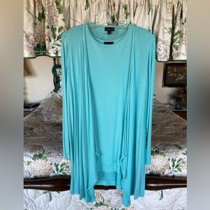 J. Jill “Wearever” Duster and Tank Duo NWOT Seafoam Green, Small